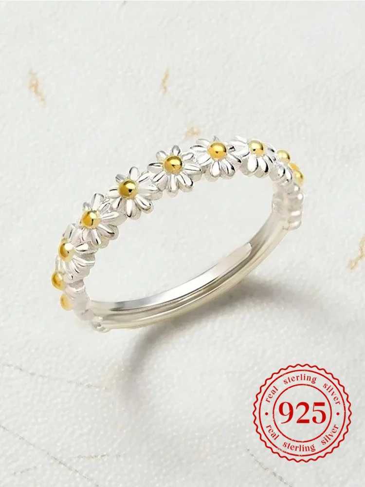 925 Sterling Silver JamesAvery Vintage Daisy Rings for Women Anniversary Engagement Wedding High Quality Fine Jewelry Gift H260328