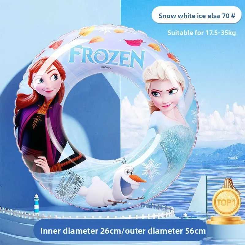 Elsa Princess Beginner-Friendly Girls Armpit Swim Ring Anti-Rollover Inflatable Float Fun Toddler Pool Water Play Toy Z260328