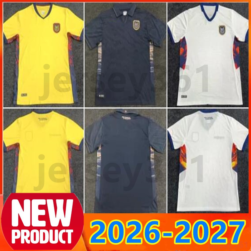 026 2027 Ecuador Soccer Jersey 26 27 centenary National Team Caicedo Paez Hincapie Pacho Home Away Third Football Shirt uniform