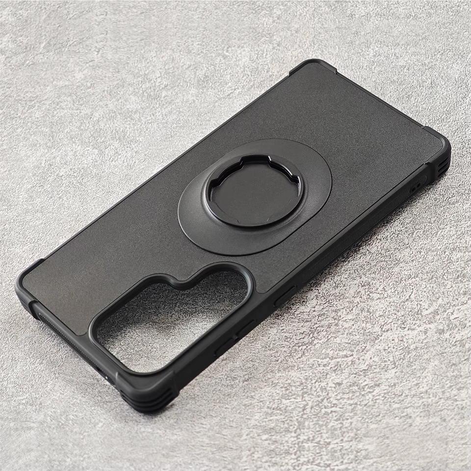 Designer Series Mechanical Case for Samsung S26 S25 S24 Ultra, Anti-Vibration Twist-Lock Phone Cover for Quad-Link Bike Motorcycle Handlebar Holder