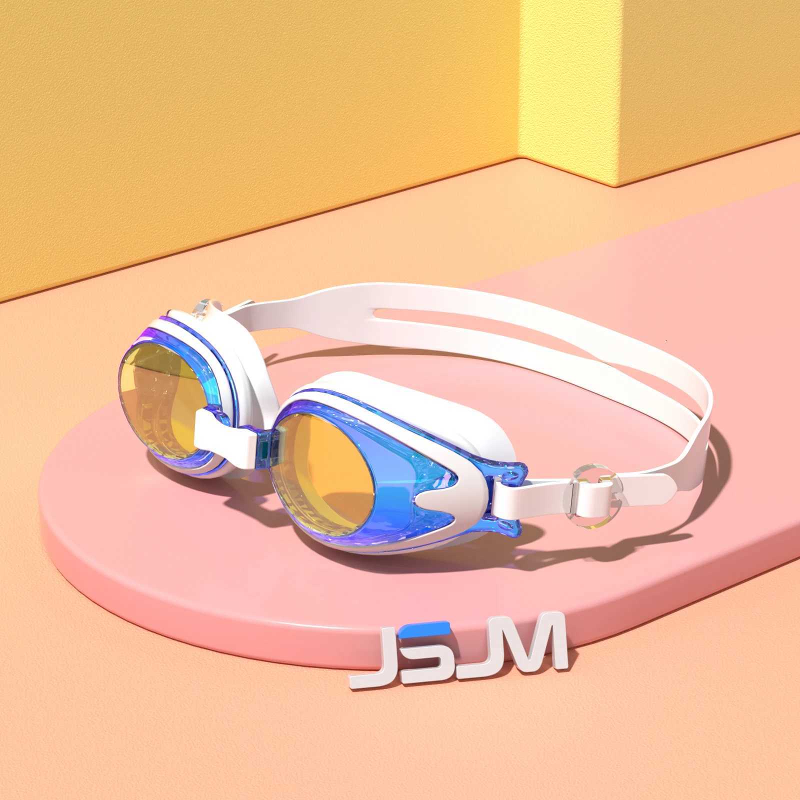 JSJM New Children Swimming Goggles Anti-Fog Anti-UV Swimming Goggles Silicone Adjustable Professional Swimming Goggles Unisex Z260328