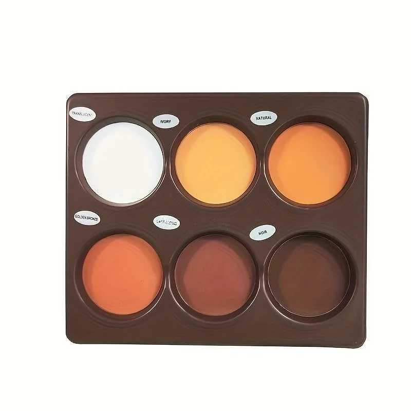 6-Color Powder Contouring Tray Long-Lasting Waterproof Contoured Highlighter Makeup Palette Smooth Illumination Sculpt V-Face H260328