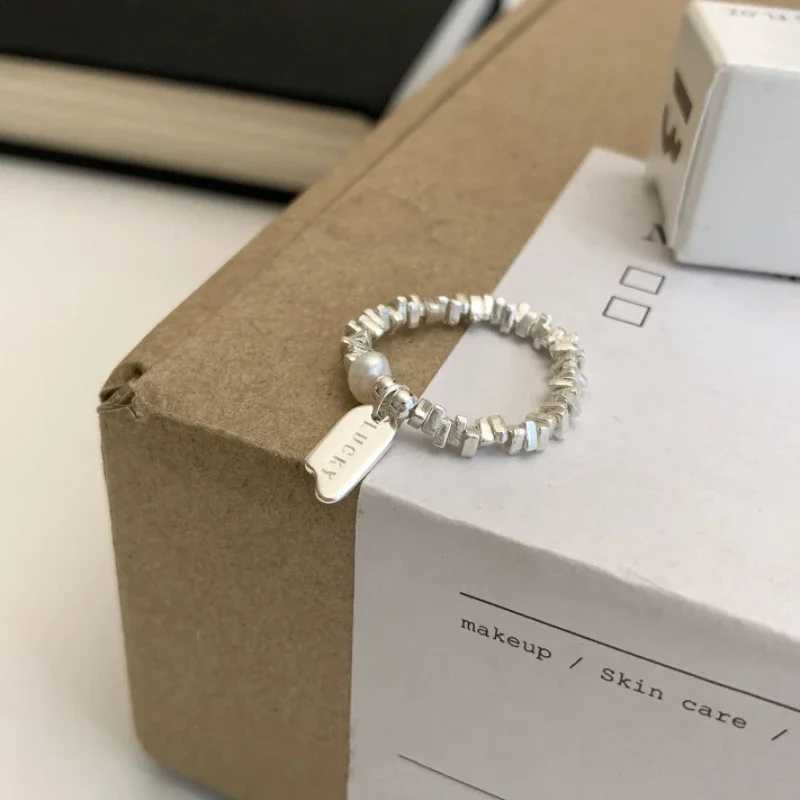 925 Silver Broken Ring Adjustable Vintage Jewelry Layered Women Ring Girl Fashion Accessories Party Birthday Gift Trendy H260328