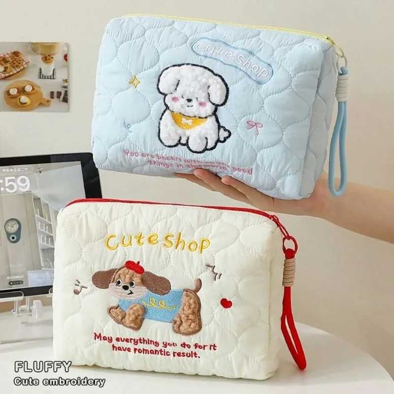 NEW Large Capacity Makeup Bag Portable Cute Cartoon Dog Storage Bag Multi-functional Cosmetic Bag Travel Storage Pouch for Women D260328
