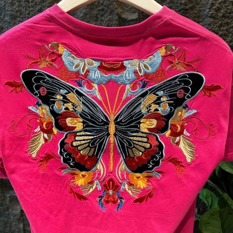 Trendy printed casual short-sleeve T-shirt new summer 2025 mens same style loose versatile round-neck half-sleeve C260326