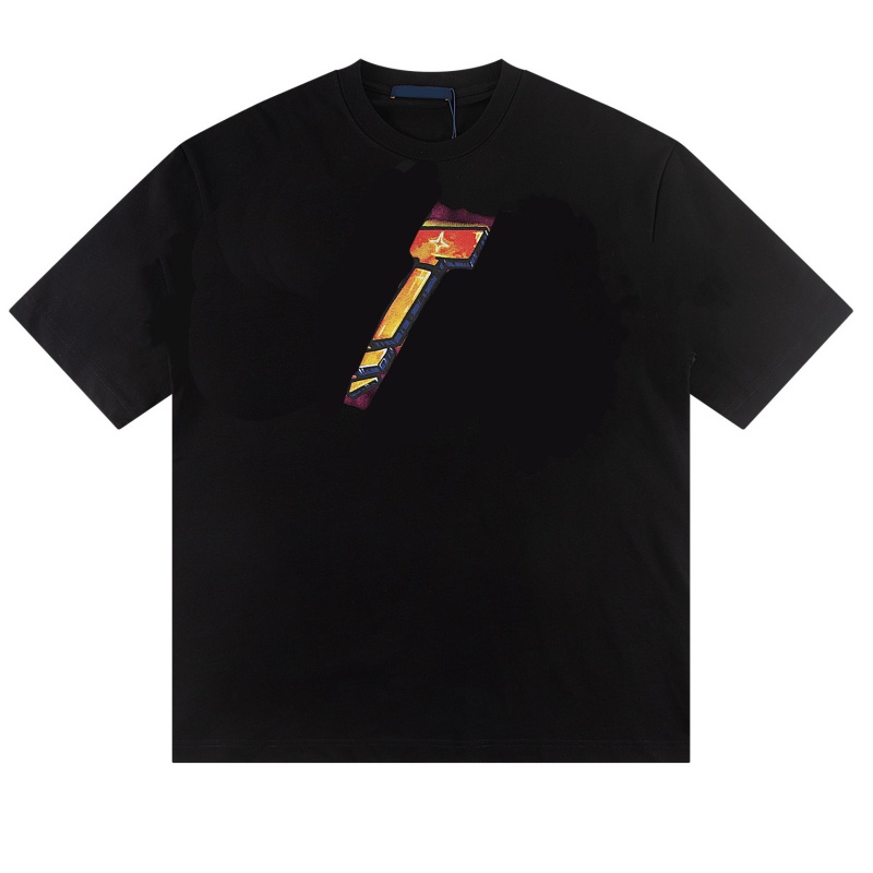 L79 Designer Men's Letter-Print T-Shirt Streetwear Top Couple's Round-Neck Short-Sleeve Hip-Hop Shirt