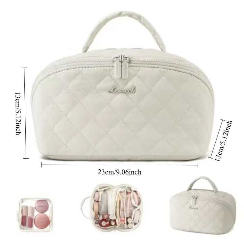 1pcs Large-Capacity Handheld Portable Makeup Bag Outdoor Travel Toiletry Organizer Pouch Cosmetic and Skincare Storage Bag D260328