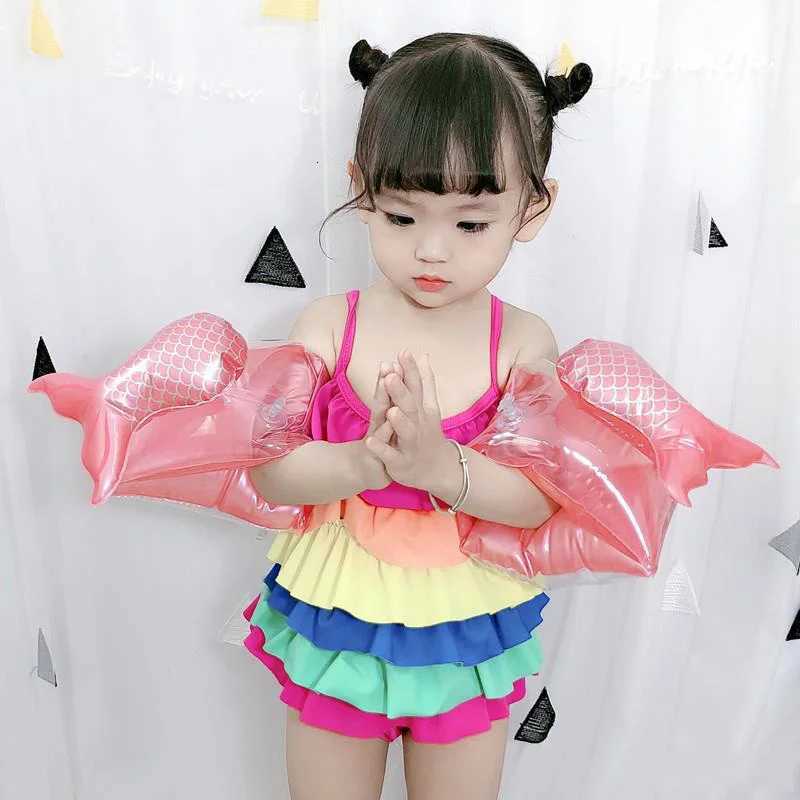 Rooxin Baby Kid Swim Arm Rings Inflatable Swimming Ring Tube Swim Floating Sleeve Swimming For Child Safety Swim Training Z260328