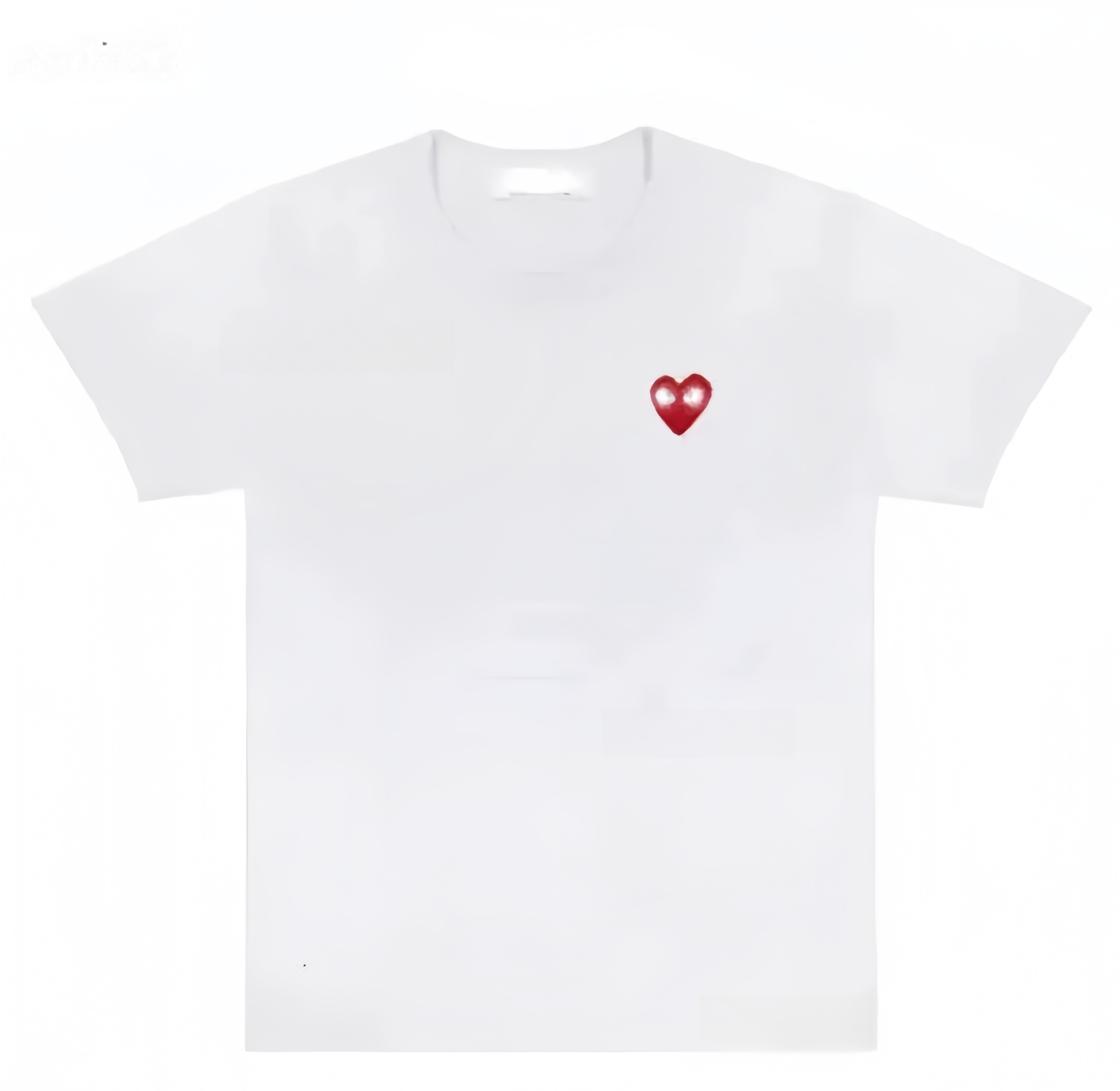 Mens commes T Shirt Designer Graphic PLAY T-shirts Clothes Hipster Street Graffiti Style Cracking Geometric Pattern Embroidered small heart Shirts Tops Summer