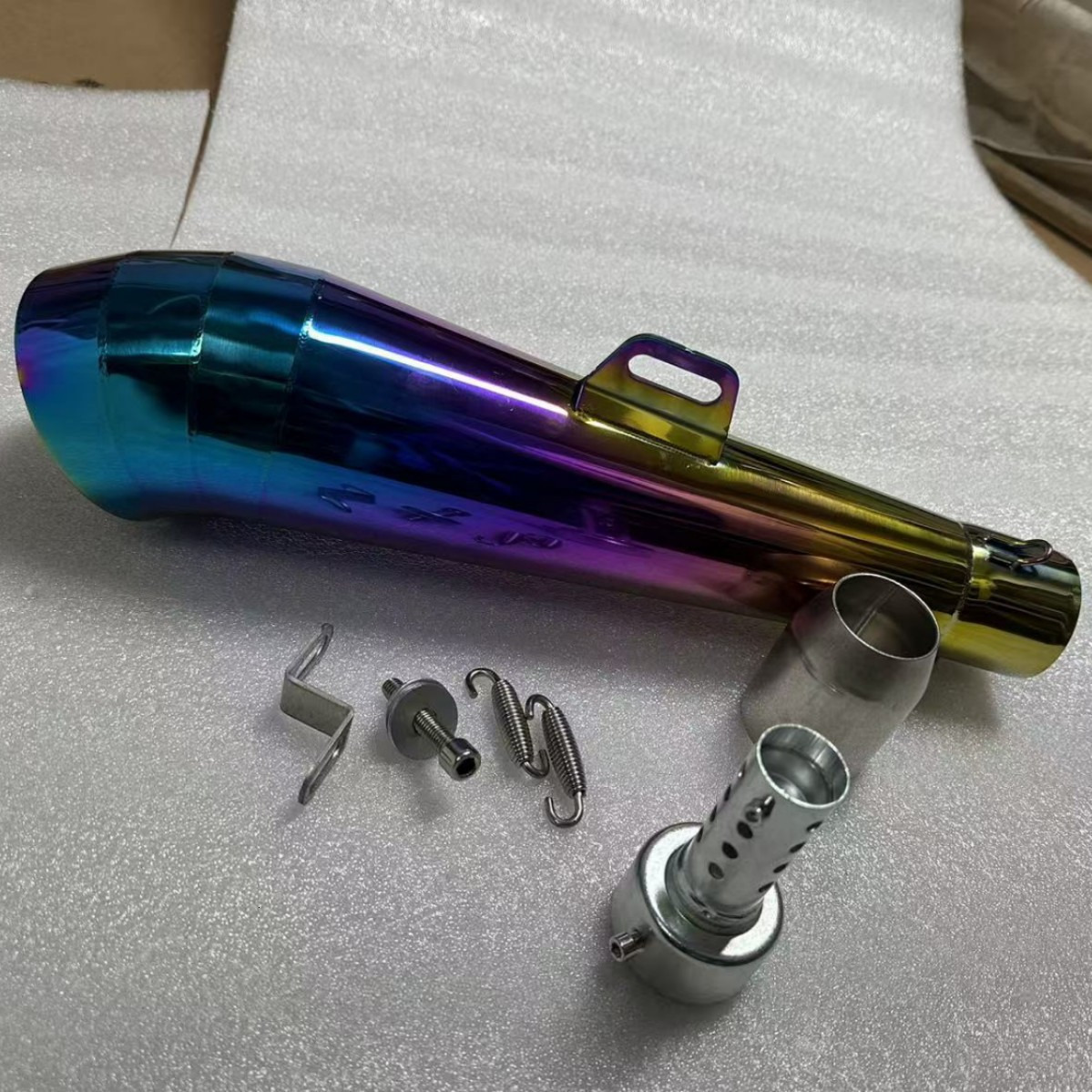 GP Motorcycle Exhaust Pipe Tail Section Universal Exhaust Pipe Sounder Motorcycle Exhaust Pipe Modification Universal