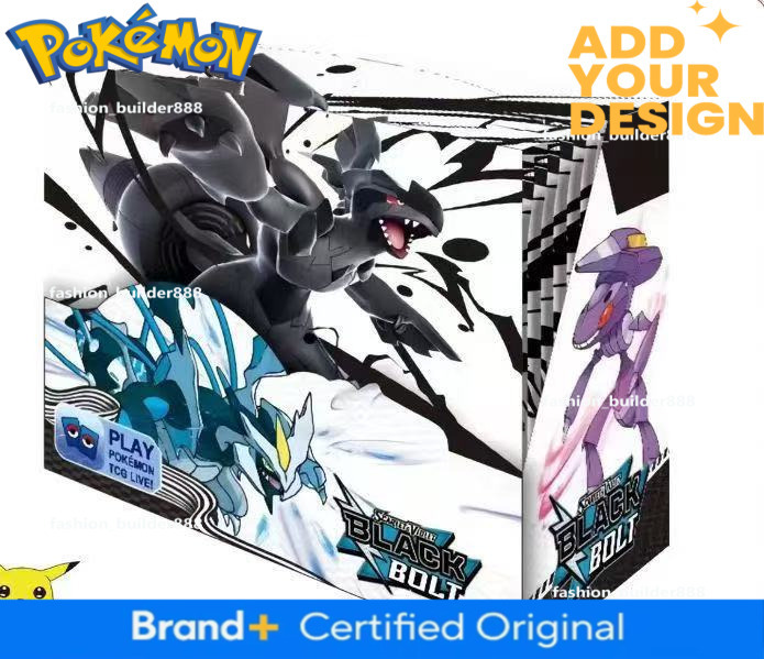 New Arrivals Pokemon Box Black Bolt 360pc/1box Booster Box Blind Box