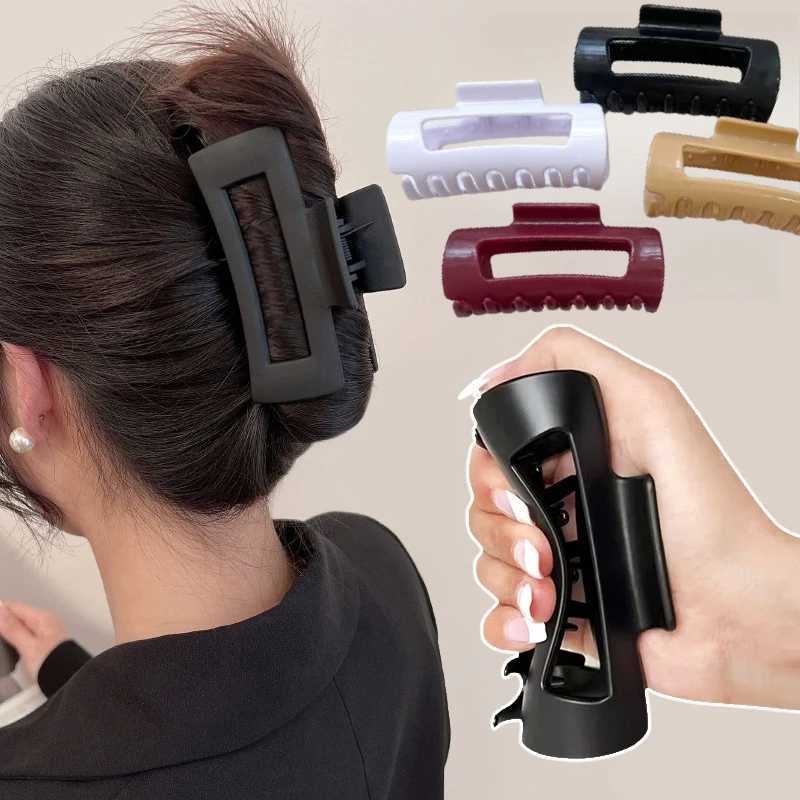 Silicone Flexible Hair Claw Clips Nonslip Large Bendable Claw Clip Soft Hair Grip Hairclips for Thin and Thick H260328