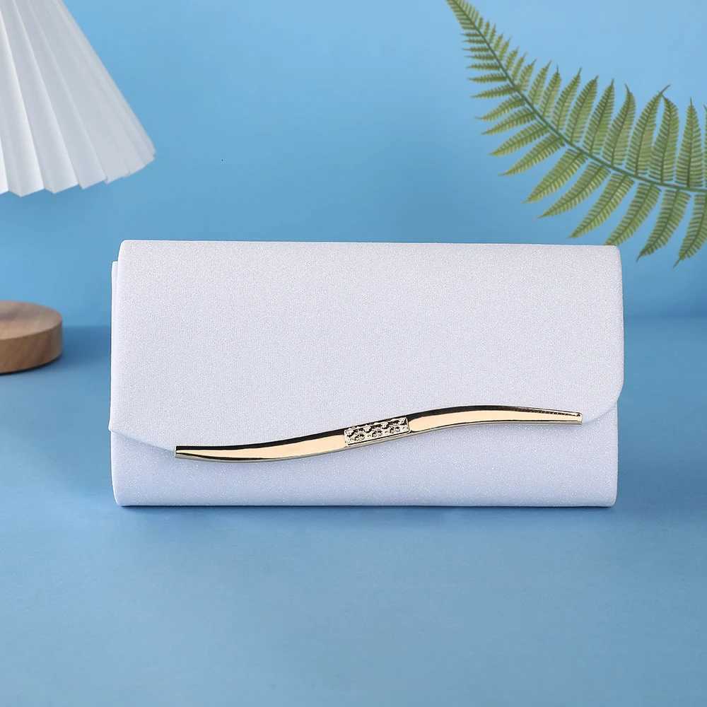 Fashionable Japanese and Korean style ladies metal-edged elegant evening bag with glitter material high-end single-shoulder cr C260327