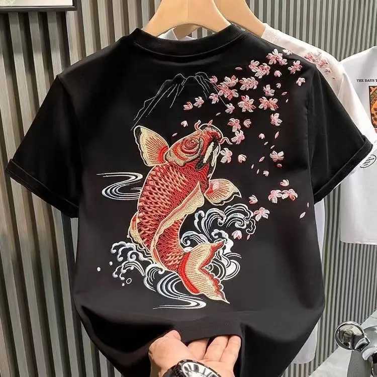 2025 Fashion New Trendy Brand Summer Chinese Mens T-shirt Casual Round Neck Short Sleeve C260326