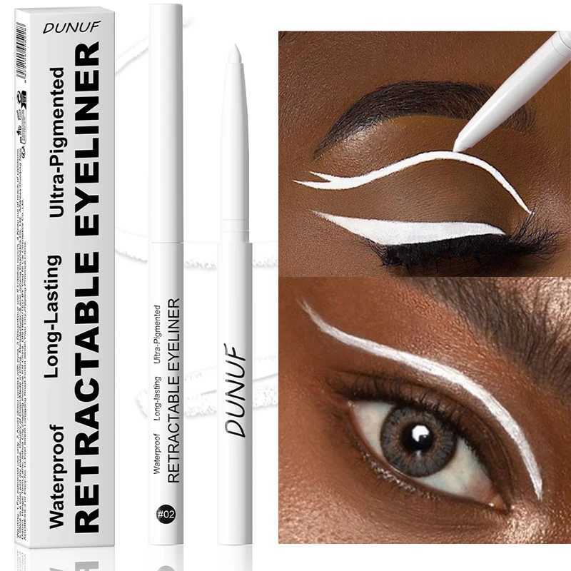 Waterproof Matte Blue Eyeliner Gel Pencil Ultra-fine Smooth Quick Dry Non-Smudge Easy Wear Black Brown White Eyeliner Pen Makeup H260328