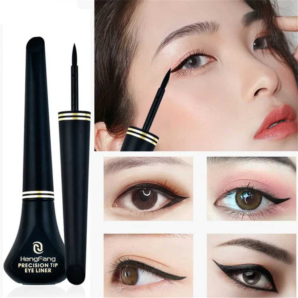 Black Liquid Eyeliner Natural Smooth Eye Liner Pencil Lasting Waterproof Quick Dry Non-Smudging Eye Durable Makeup Cosmetics H260328