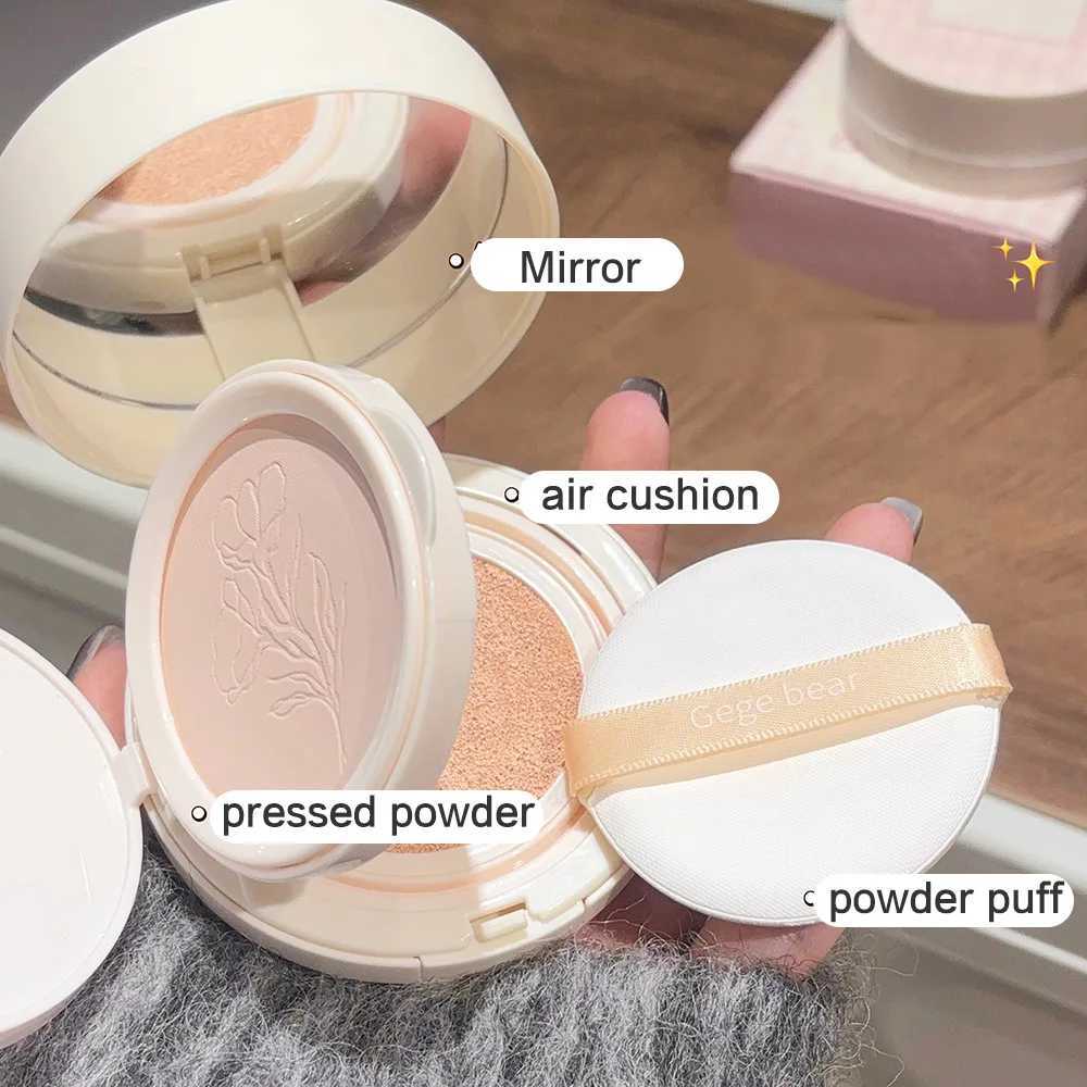 2 in 1 Double Layer Powder Cushion Clear Natural Lasting Brightening Gege Bear Makeup Concealer Loose Powder Cushion Cream H260328