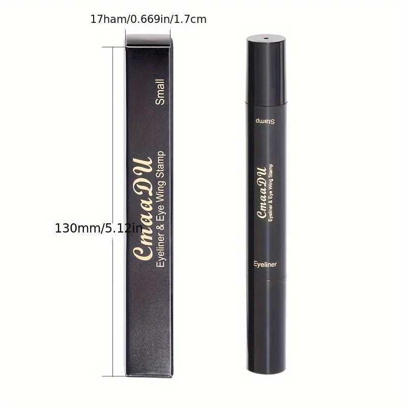 1 Pcs Black Wings Stamp Liquid Eyeliner Waterproof Smudge Proof Quick Dry Precise Tip Beginner Friendly Y2K Party Daily Makeup H260328