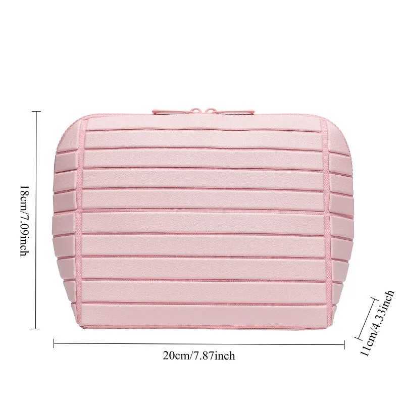 1pcs Striped PVC Storage Bag Large Capacity Outdoor Travel Toiletries Organizer Pouch Portable Travel Cosmetic Bag D260328