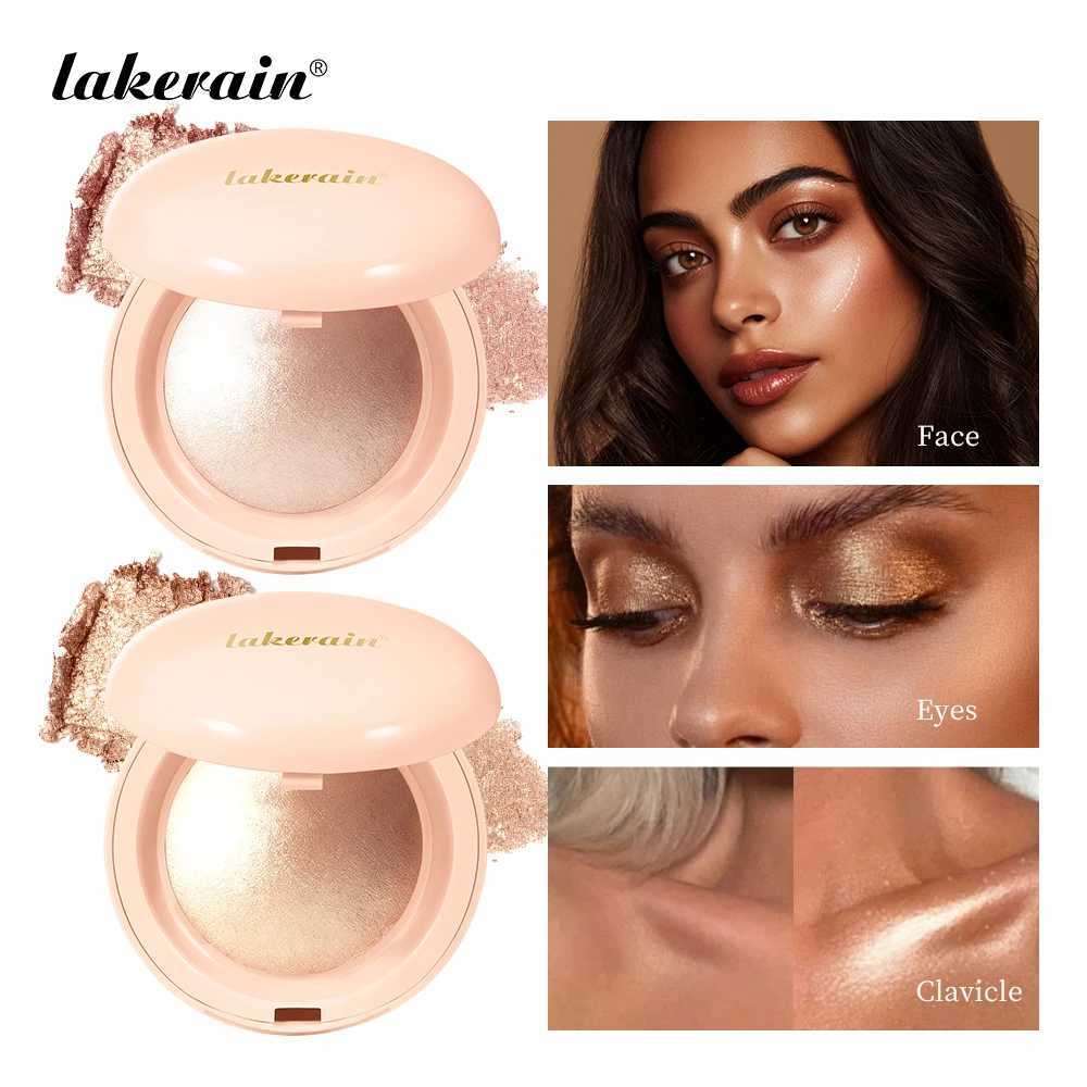 Lakerain Silken Touch Highlight Powder Smooth Texture Luminous Finish Long Lasting Makeup Waterproof Baked Highlighter Powder H260328