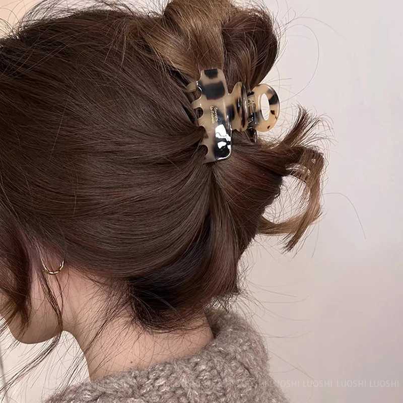 55CM Long Acetate Hair Crabs Red Hair Clips for Girls and Women Tie Up Hair Accessories New Korean Fashon H260328