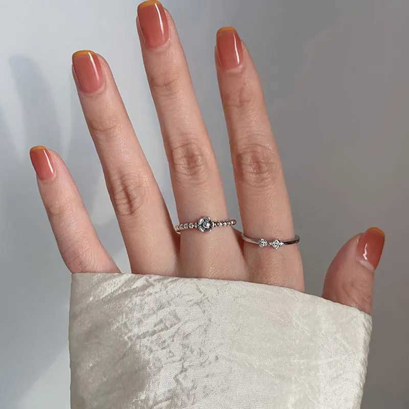 VENTFILLE 925 Sterling Silver Ring for Women Girl Gift Flower Bow Love Combination Ins Niche Jewelry Dropship Wholesale H260328