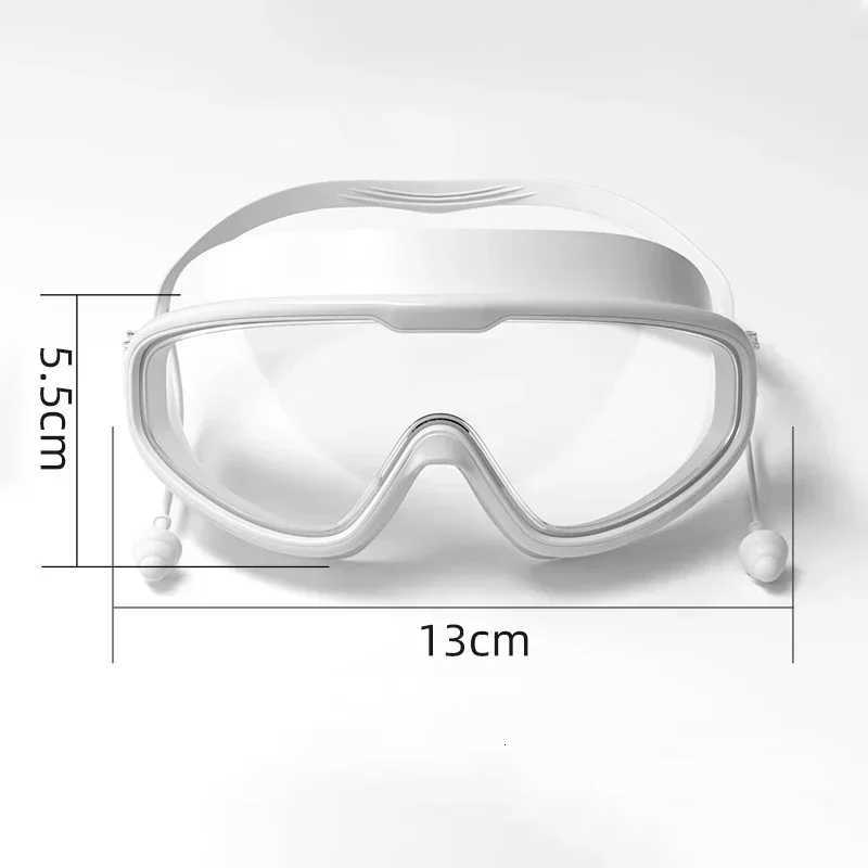 Kids swim goggles big glass len for child boy girl big goggle berenang budak kanta mata besar kanak swim glass Z260328