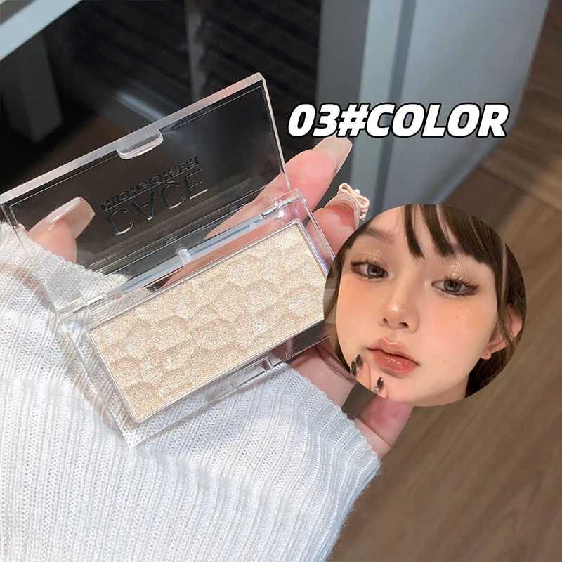 CACE Face Highlighter Palette High Glossy Face Illuminator Palette Natural Glow Finish Pearl Shimmer Smooth Highlight Powder H260328