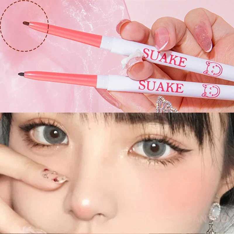 1pcs Beauty Eyeliner Pencil Eyeliner Gel Pen Waterproof Long Lasting Silkworm Pen Black Brown Eyeliner for Beginners Eye Makeup H260328