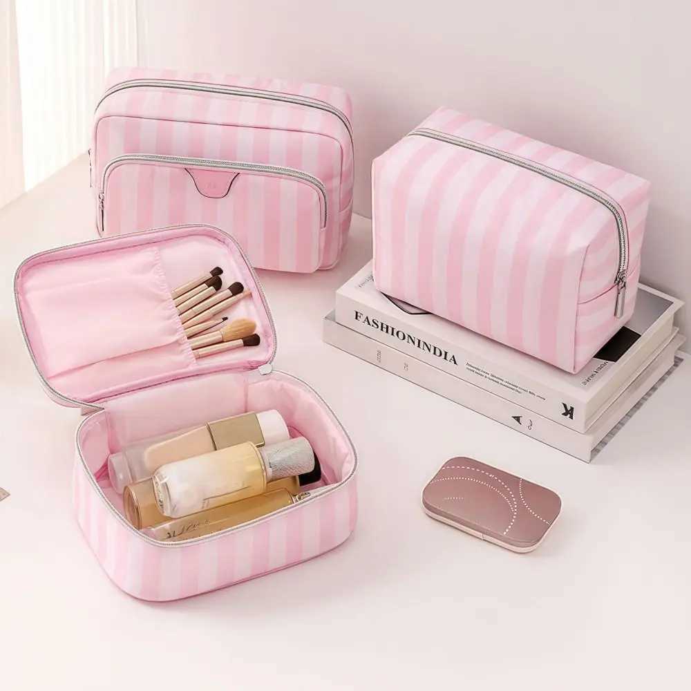 Large Capacity Handheld Makeup Bag Portable Minimalist Style Cosmetic Storage Bag Oxford Cloth Travel Design Wash Bags D260328