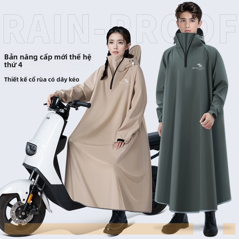 Raincoat, female, biking, full body rainstorm prevention, motorcycle, male, adult, oxford cloth, thick student, poncho, electric bicycle, long