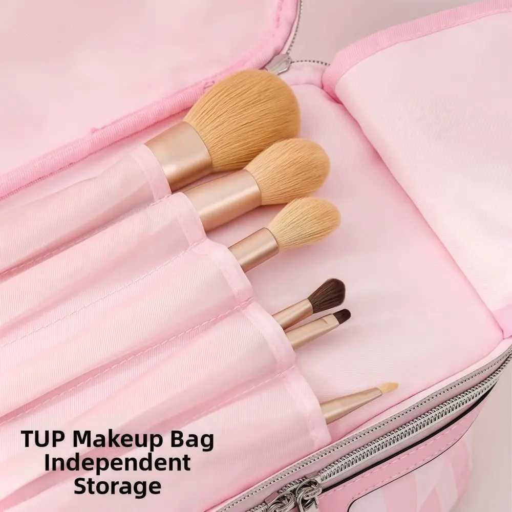 Large Capacity Handheld Makeup Bag Portable Minimalist Style Cosmetic Storage Bag Oxford Cloth Travel Design Wash Bags D260328