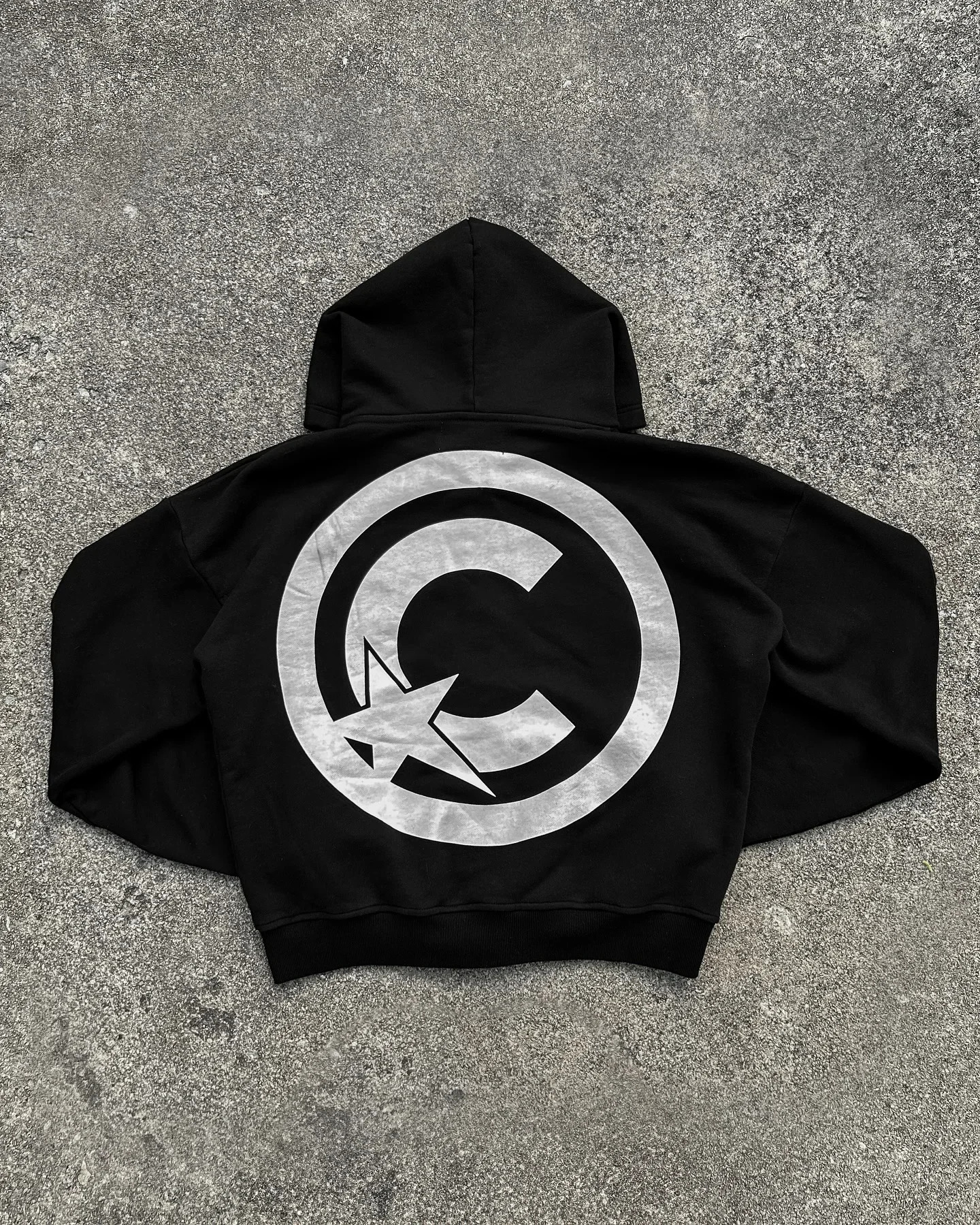 Black CLRVNT Trendy America Streetwear Y2K Letter Zip Up Hoodie Gothic Punk Rock Men Women Sweatsuit Hoodies 260326