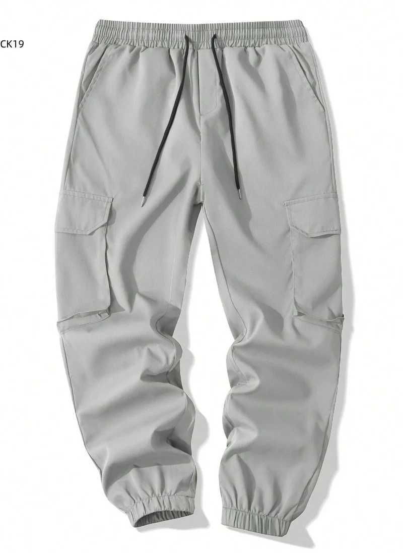 Mens Cargo Pants Sweatpants Outdoor Bunched Long Trousers Casual Autumn Multi-Pocket Durable Workwear Male Trousers a02 M260328