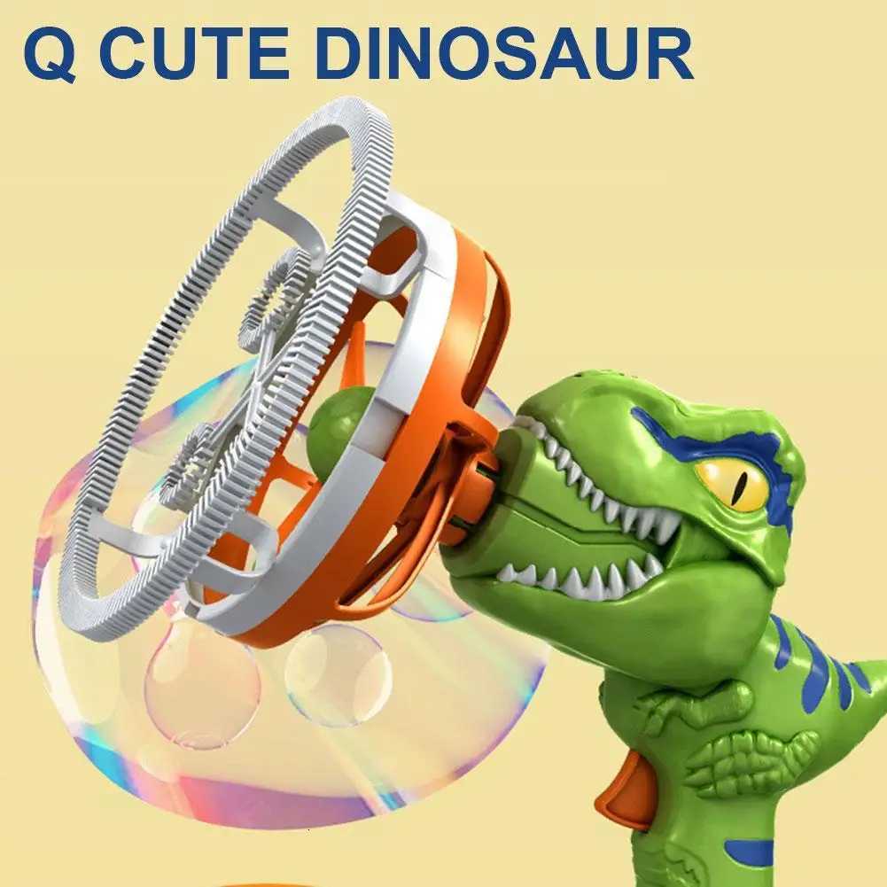 Soap Bubble Gun Dinosaur Electric Blowing Tuba Bubbles Machine Automatic Blower Toys Outdoor Games Party Toy For Kids Boys Gifts Z260328