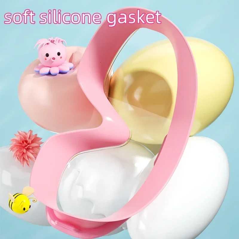 Kids Swimming Goggles Big Frame HD View Anti-fog Waterproof Childrens Swim Goggles Boys and Girls Multi-color to Choose Z260328