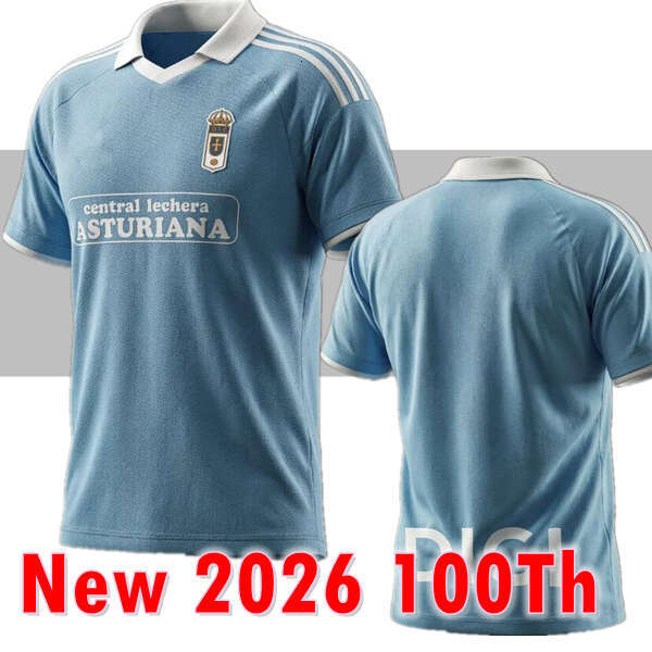 S-4XL 26 27 Real Oviedo 100TH Soccer Jerseys 2026 ALEMAO ILYAS NACHO V.M. S. CAZORLA COLOMBATTO PARASCHIV PORTILLO SEOANE men kids kits