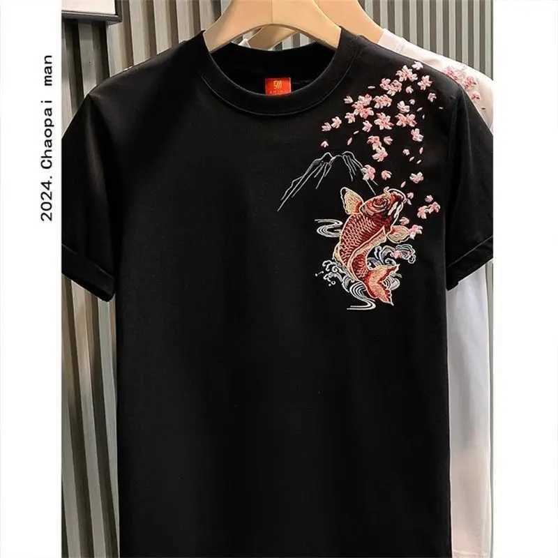 2025 Fashion New Trendy Brand Summer Chinese Mens T-shirt Casual Round Neck Short Sleeve C260326