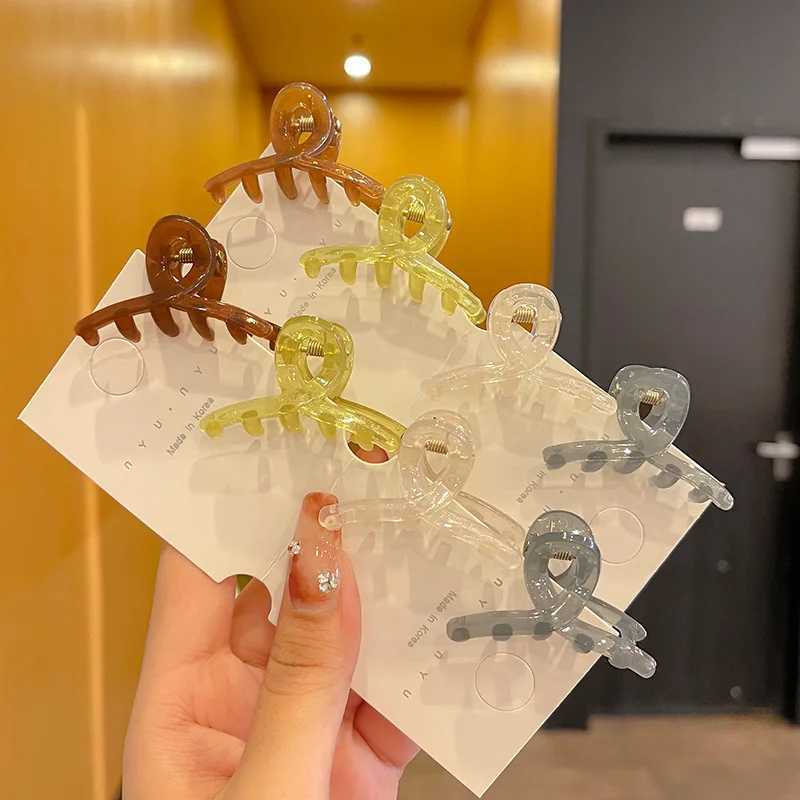 4PCS Jelly Small Grab Clip Simple Hair Clip Forehead Bangs Clip Female Side Broken Hair Organizer Clip Headdress New Hair Card H260328