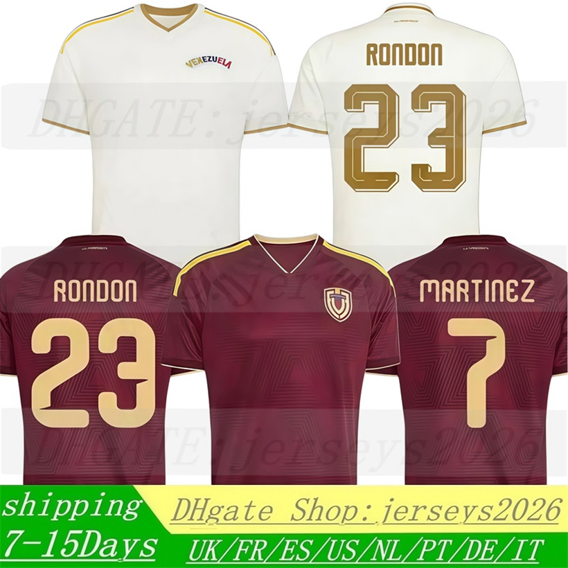 2026 Venezuela Soccer Jerseys 26 27 Home AWAY Fans Player Men kids Fans Football Jersey Shirts kit SOTELDO RONDON HERRERA MACHIS CORDOVA S-4XL