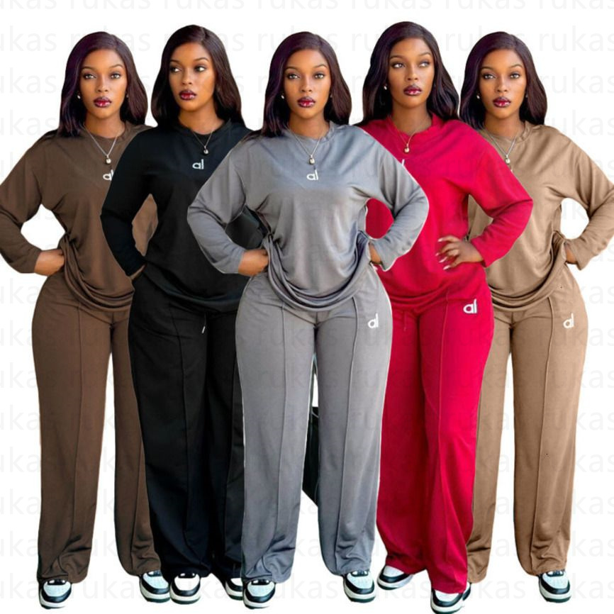 Womens Tracksuits New Fashion Two Piece Set Designer Casual Sweatsuit Versatile Long Sleeve Hoodie T-shirt Loose Pants Outfits Plus Size S-3XL