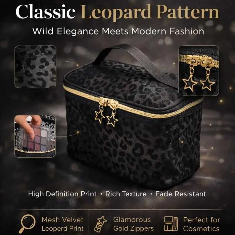 Women Mesh Cosmetic Bag Travel Storage Makeup Bag Organizer Female Make Up Pouch Portable Small Large Toiletry Beauty Case D260328