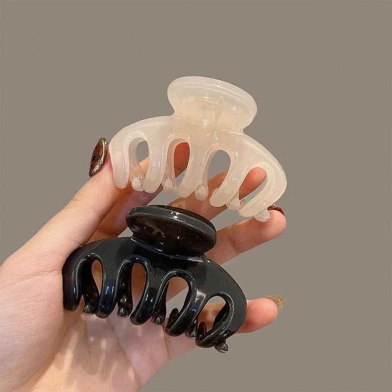 Elegant Solid Small Pumpkin Hair Claw For Women Girls Sweet Hair Ornament Claw Clip Hairpin Hair Clip Fashion Hair Accessories H260328