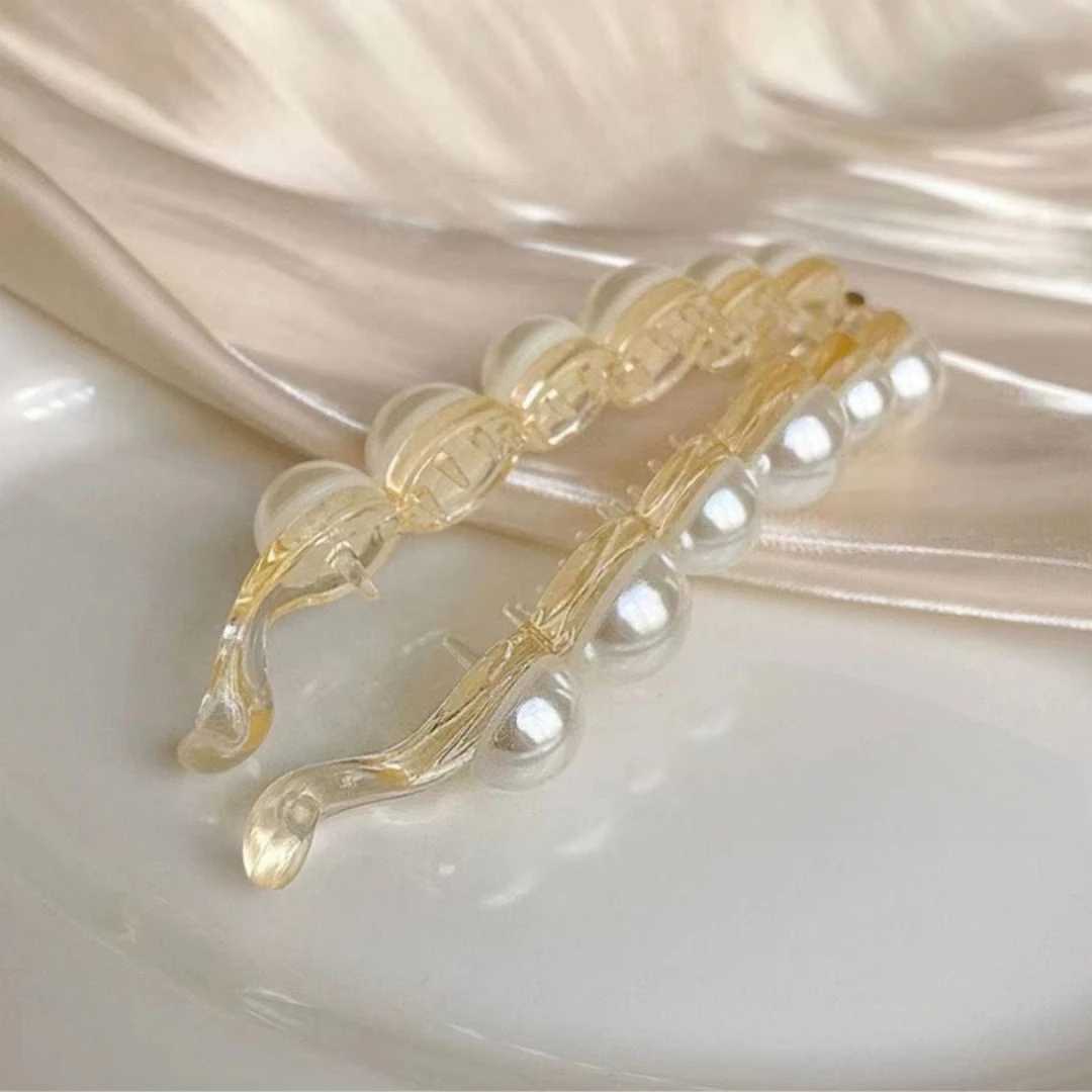 multi-pearl long hair clip hair claw for ladies girls womens hair accessories H260328