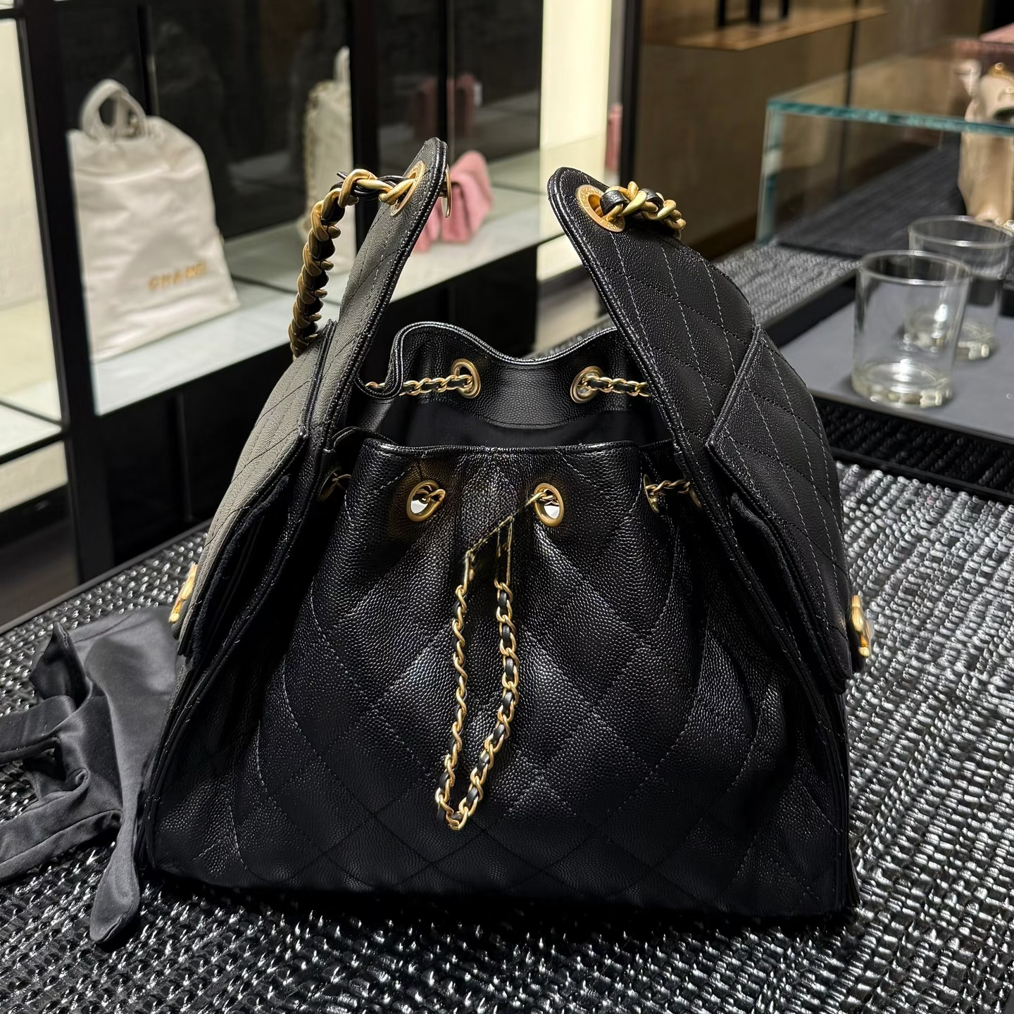 Designer hobo bag shoulder bag 25bag bucket bags crossbody large vintage caviar genuine leather high quality