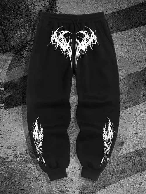 Sweatpants High Street Hip Hop Casual Pants Men Harajuku Y2K Oversized Sport Winter Fall Super Handsome Mens Straight Leg Pants M260328