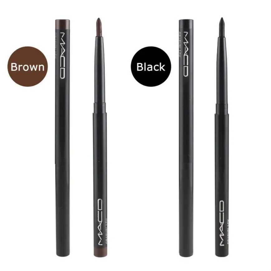 1Pcs Waterproof Black Brown Smooth Eyeliner Pencil Permanent Makeup Eyleliner Pen Long Lasting Automatic Eyes Makeup Tools H260328
