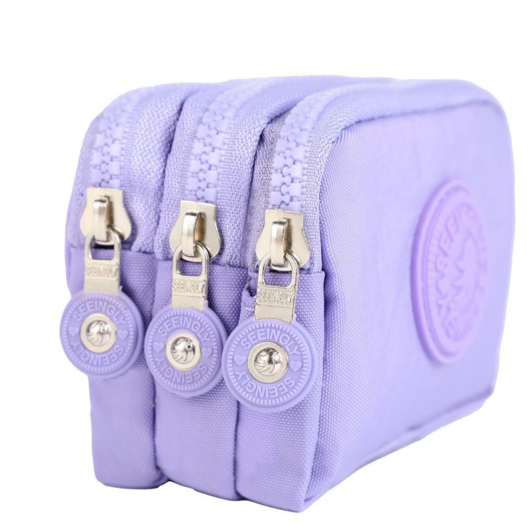 Factory Direct Sale Foreign Trade Cross-border Gift Simple Waterproof Key Bag Nylon Zipper Coin Purse Wholesale