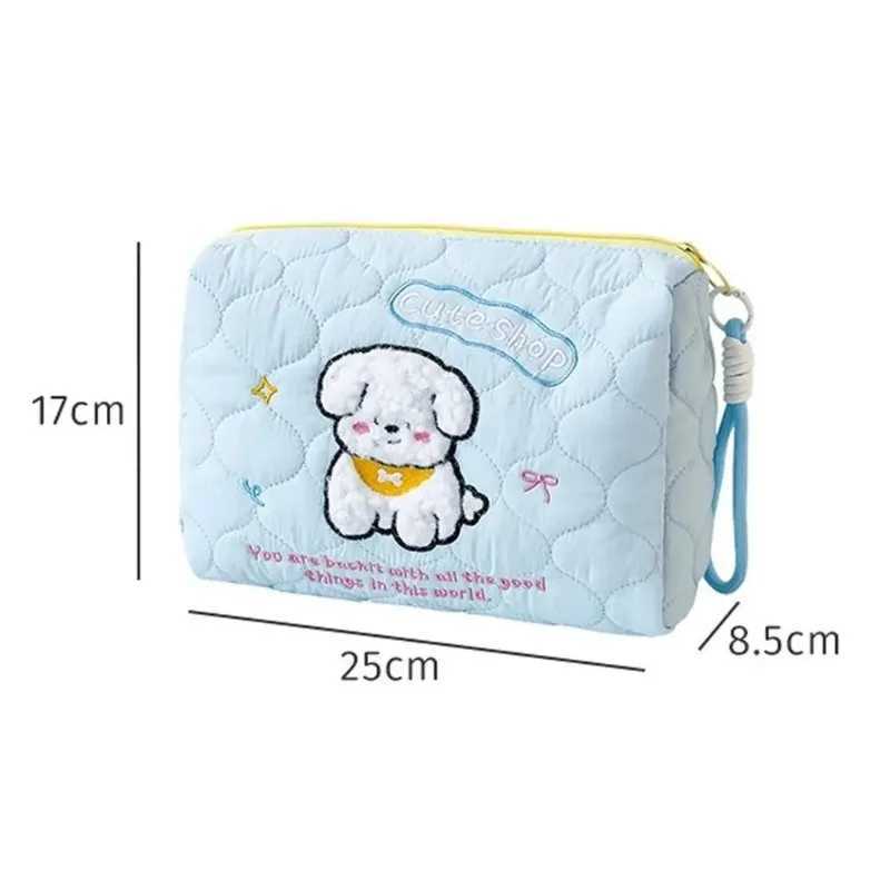 NEW Large Capacity Makeup Bag Portable Cute Cartoon Dog Storage Bag Multi-functional Cosmetic Bag Travel Storage Pouch for Women D260328