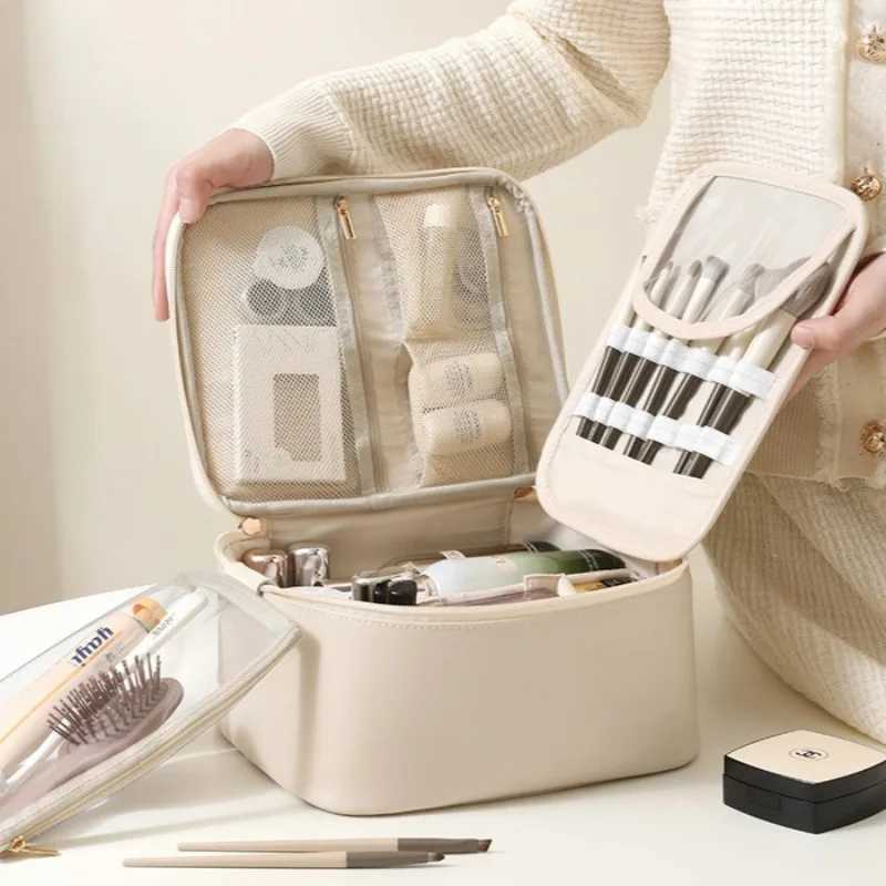 1pcs Large-Capacity Portable Multi-Function Cosmetic Bag Waterproof Toiletry Travel Organizer for Makeup Toiletry Storage D260328